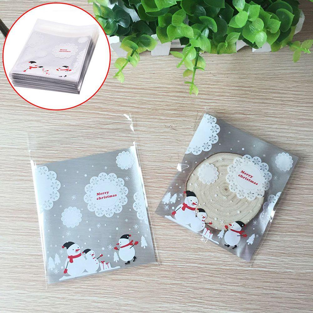 Set 100 Túi Đựng Kẹo Giáng Sinh Dễ Thương Cho Bé
