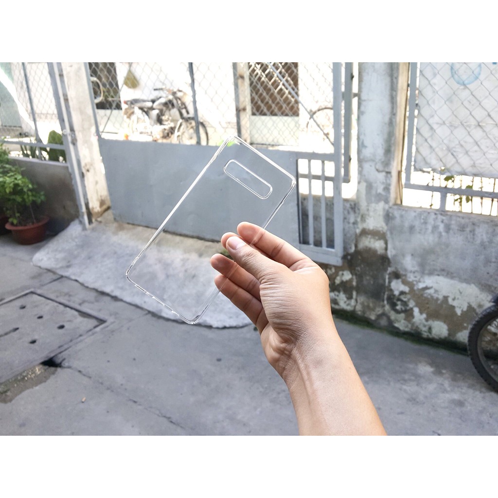 Ốp lưng Samsung S10 Plus trong suốt clear cover, 100% không ố vàng khi sử dụng