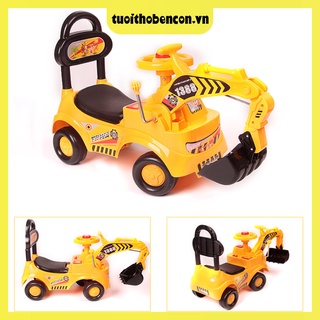 Xe cẩu chòi chân cho bé ngồi chơi