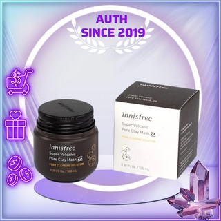 Mặt Nạ Đất Sét Innisfree Super Volcanic Pore Clay Mask 2X (100ml)