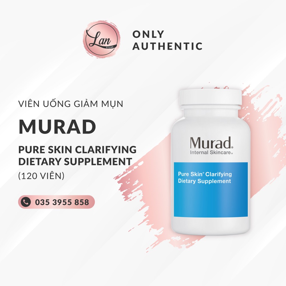 Viên giảm mụn Murad Pure Skin Clarifying Dietary Supplement 120 viên [ CHÍNH HÃNG] MUA KÈM DEAL XỊN