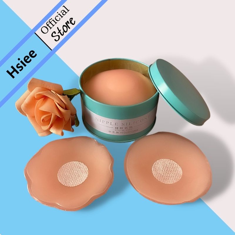 Miếng Dán Ngực Silicon Dán Đầu Ti, Áo Ngực Dán Nhũ Hoa Đẩy Nâng Ngực Hình Hoa - 999