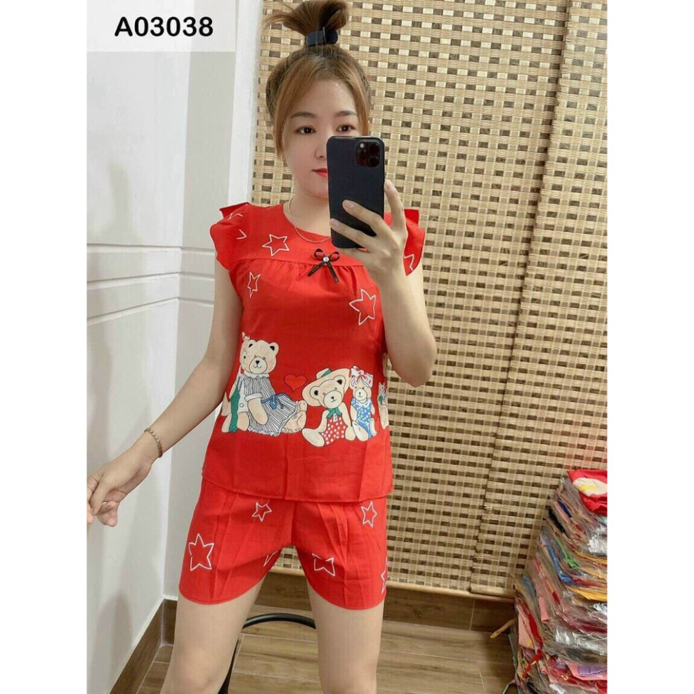 [5 mã giảm giá]Bộ Đồ Bộ Pijama Satin Mềm Cộc Dùi Freesize <55kg [ảnh thật 100%] | BigBuy360 - bigbuy360.vn