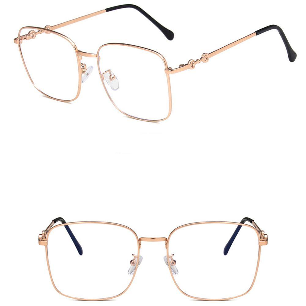 Mắt Kính Gọng Vuông Bằng Kim Loại Chống Ánh Sáng Xanh Thời Trang Dành Cho Máy Tính