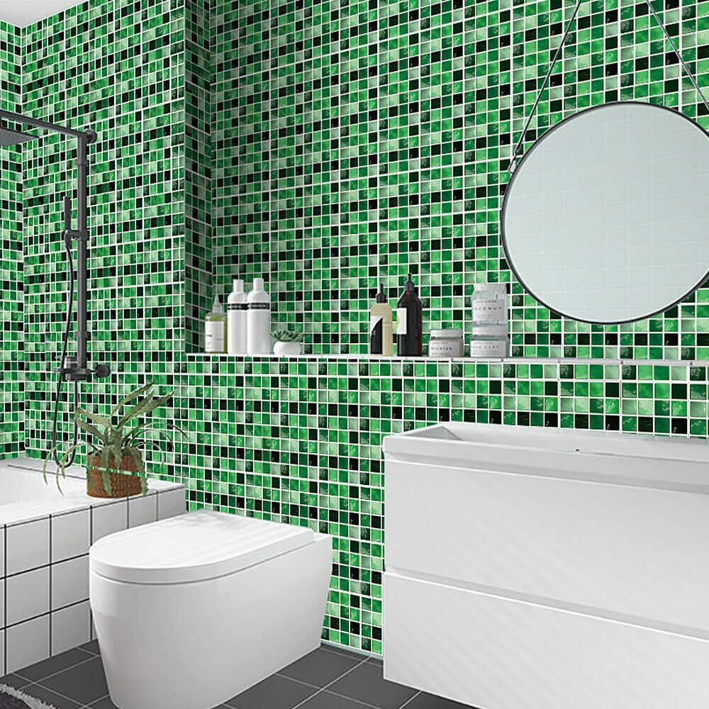 10 Miếng dán tường giả gạch tự dính chống nước có thể tháo gỡ trang trí nhà cửa DIY