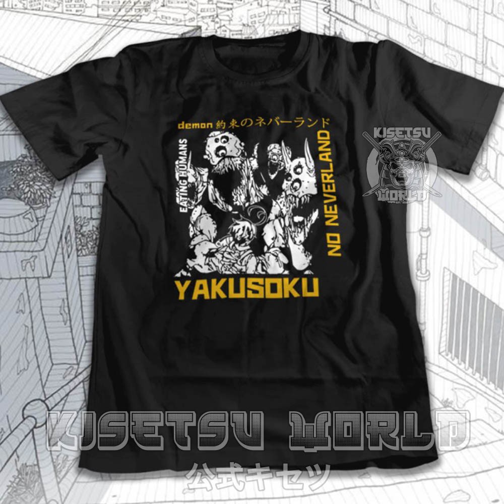 Áo phông PROMISED NEVERLAND YAKUSOKU Baju Jepang Japanese Tshirt x 6067 Kisetsu