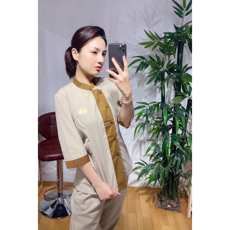 Áo Lam Đi Chùa # LÃNH TỤ PHỐI NỮ GIÁ RẺ VÔ ĐỊCH