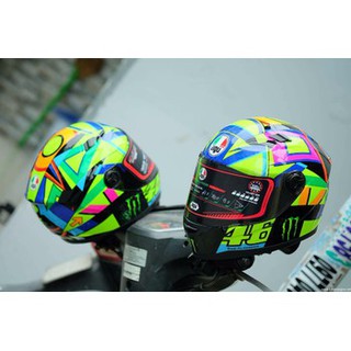 Nón Fullface AGU tem ĐA SẮC