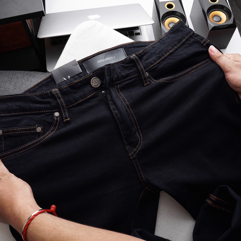 Quần jean nam vnxk ống suông màu xanh đen | BigBuy360 - bigbuy360.vn