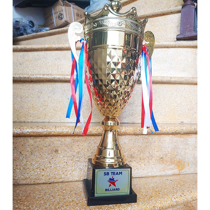 [Free thiết kế - in ấn logo] Cúp lưu niệm thể thao bằng kim loại giá rẻ TL-037