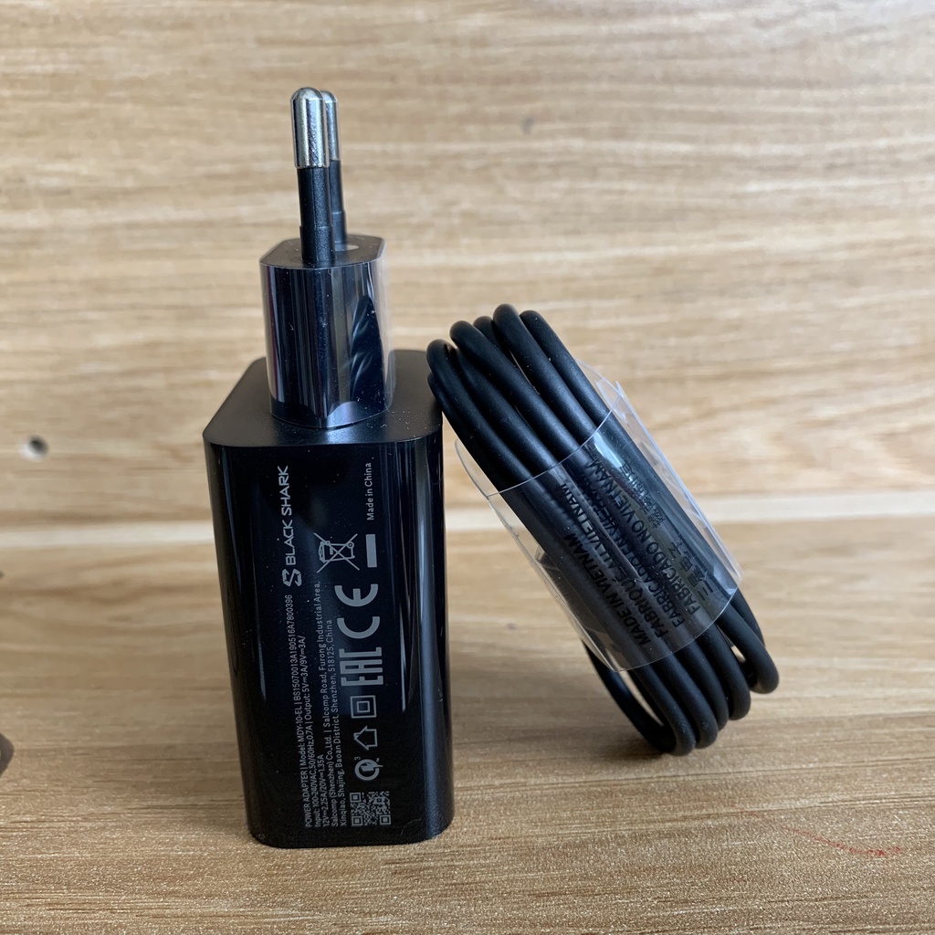 Adapter Xiaomi  BLACK SHARK,Củ sạc xiaomi , Sạc black shark MDY-10-EL 27W QC 4.0,cáp sạc USB - C  1,2m hàng chính hãng