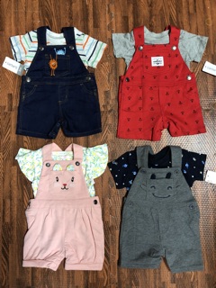 Yếm Carter's kèm áo phông so cute dành cho các bé