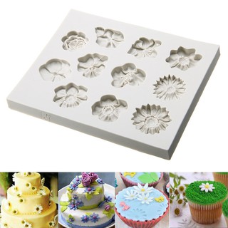 Khuôn Fondant Làm Hoa Hồng Bằng Silicone Dùng Làm Bánh Đường Trang Trí Bánh