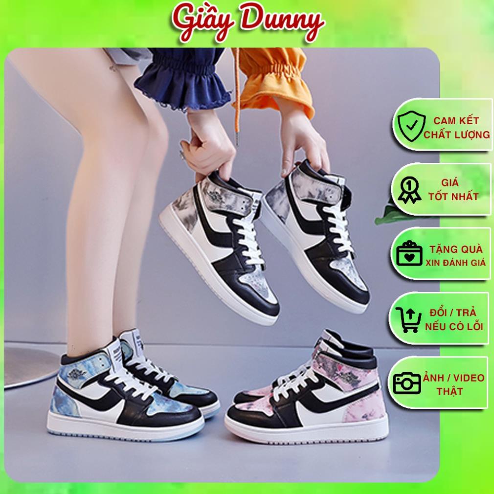 Giày Jordan Cổ Cao Phản Quang, Giày Jordan custom xanh loang nữ Hot Hit 2021 | BigBuy360 - bigbuy360.vn