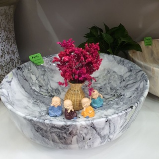Chậu lavabo sứ đặt bàn, chậu rửa mặt sứ nhà tắm, chậu rửa mặt nhà vệ sinh JVL1024