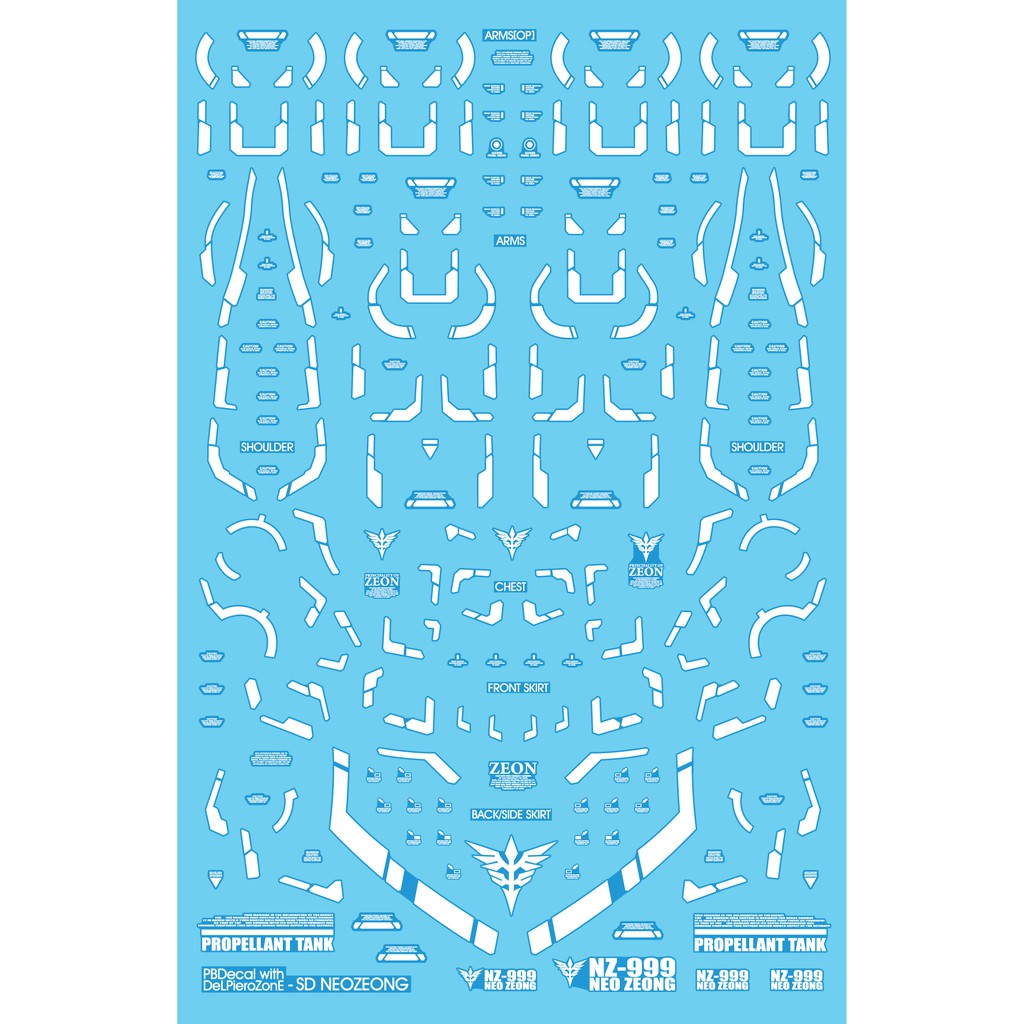 Decal nước dạ quang - SD Neo Zeong