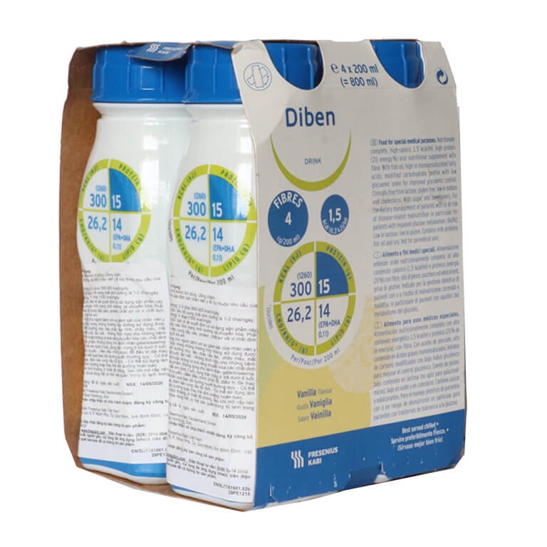 Sữa Diben Drink Vanilla Cho bệnh nhân tiểu đường