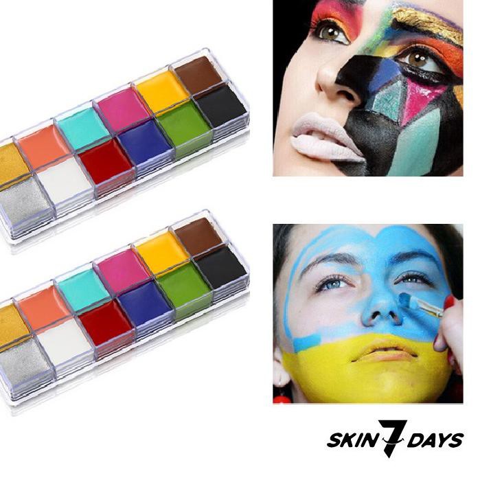 (hàng Mới Về) Bảng 12 Màu Vẽ Cơ Thể Hóa Trang Halloween Ksn-713 | BigBuy360 - bigbuy360.vn