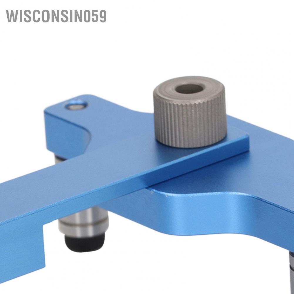 Wisconsin059 11Pcs Drill Hole Guide Jig Aluminium Alloy Dowel Drilling Locator Tool for Woodworking