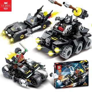 [KÈM VIDEO] Bộ 4 Hộp Đồ Chơi Xếp Hình Batman Cỗ Xe Người Dơi Chuẩn Lego SY1351 Đồ Chơi Lắp Ráp Trí Tuệ Trẻ Em