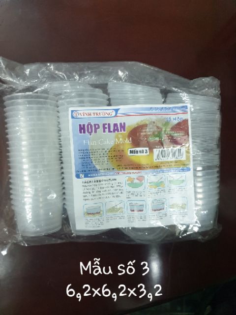 Hũ Bánh Flan 50 hũ/bịch (5 size)