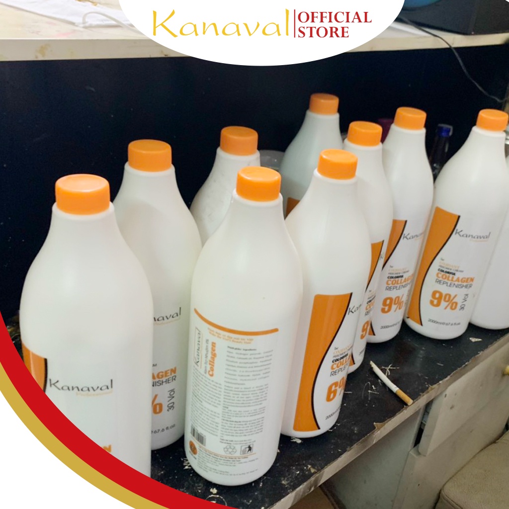 Oxy nhuộm tóc, trợ nhuộm tóc Kanaval professional chính hãng 1000ml giúp tẩy hoặc đổi màu tóc - Kanaval Official Store