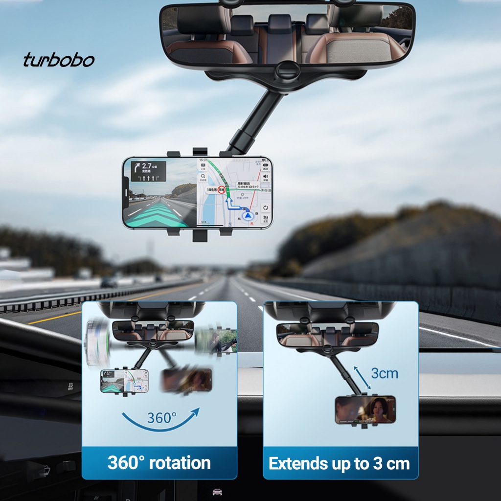 Turbobo Giá Đỡ Điện Thoại Thông Minh/TV Định Vị Trên Xe Hơi Dễ Lắp Đặt