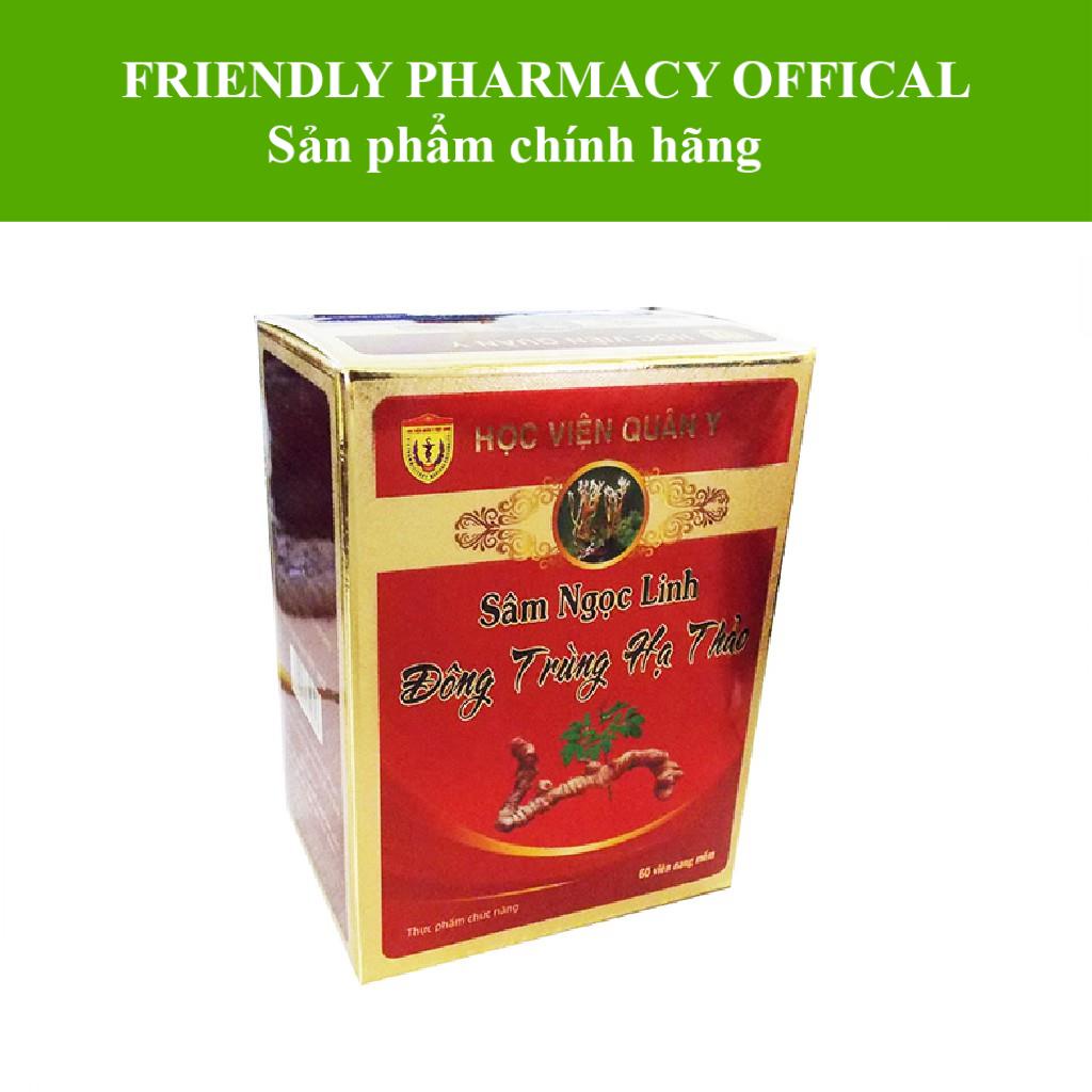Sâm Ngọc Linh - Đông trùng hạ thảo HVQY giúp tăng cường sức khỏe, ngăn lão hóa, tăng trí nhớ (60v)