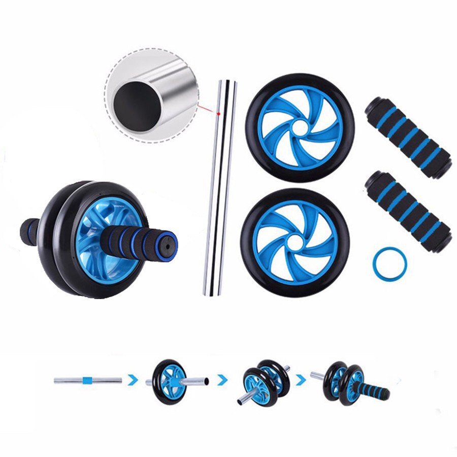 Con lăn tập bụng tại nhà LikeFit 2 bánh có thảm lót chân