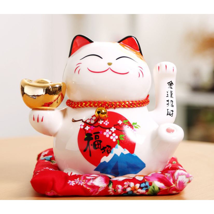 Mèo Thần Tài Thỏi Vàng Núi Phú Sĩ