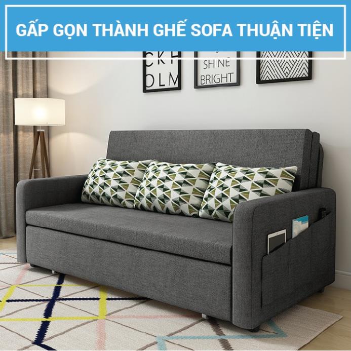 [ VIDEO ] Ghế Sofa Giường. Giường Sofa Đa Năng Có Ngăn Chứa Đồ. KT 1m6 x 1m92. Tặng Kèm 3 Gối Cao Cấp