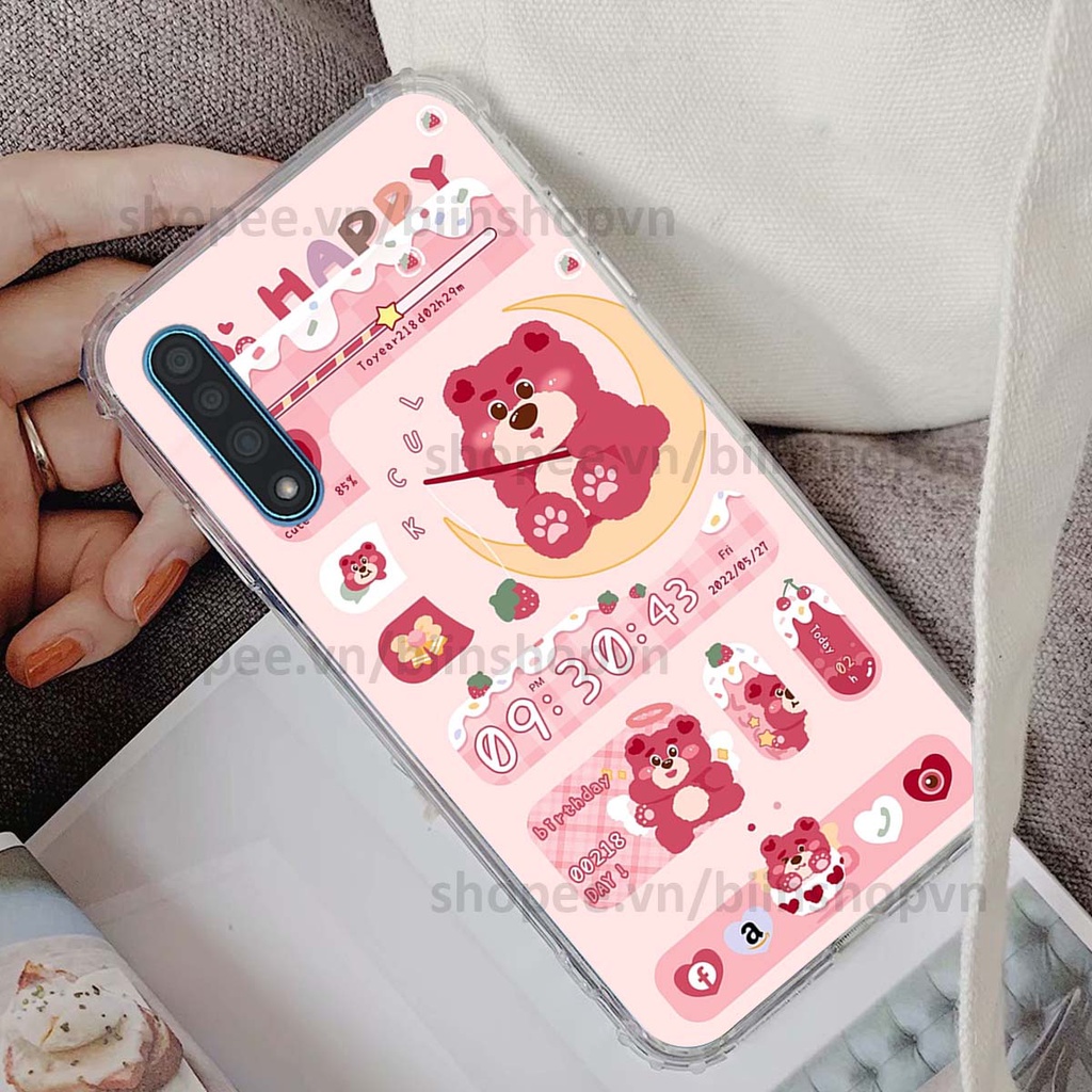 Ốp Vsmart Live in 3D icon gấu nổi siêu xinh, siêu đáng yêu, cá tính phong cách