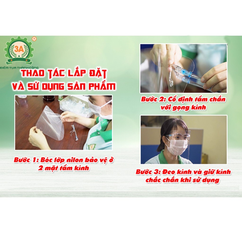 kính bảo hộ chống giọt bắn