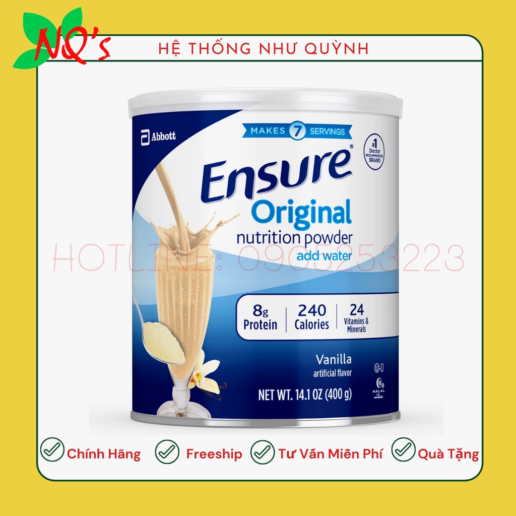 Sữa bột ENSURE MỸ original 397g mẫu mới