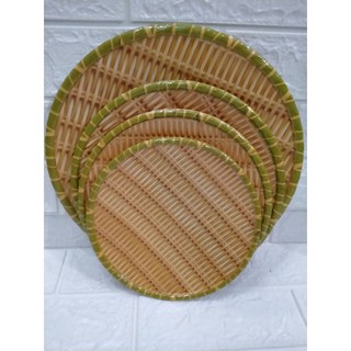 khay phíp tròn giả mẹt tre,size 20đến 31cm