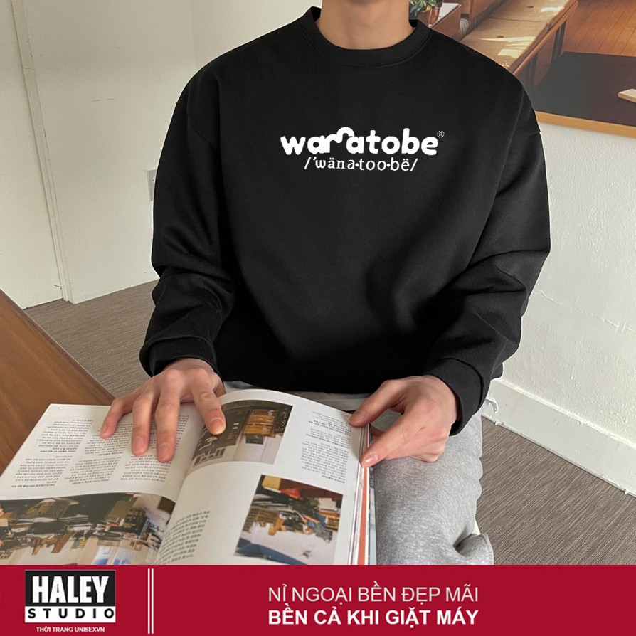 Áo sweater nam nữ,Áo hoodie nam nữ from rộng Unisex Want to be | BigBuy360 - bigbuy360.vn