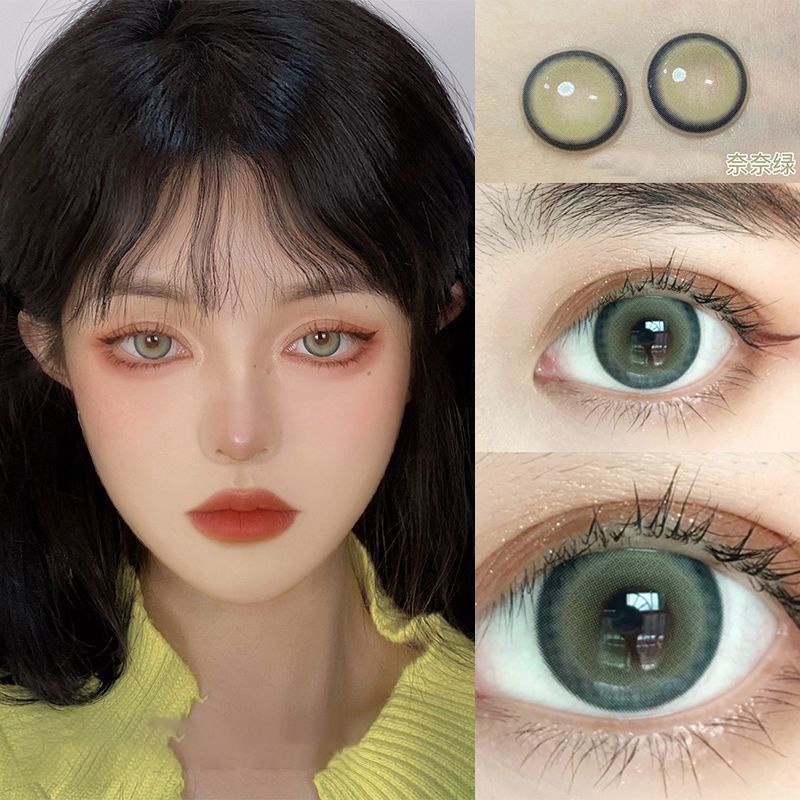 Bộ Kính Áp Tròng Màu Xanh Lá Cây Slytherin green lenses COS Euramerican