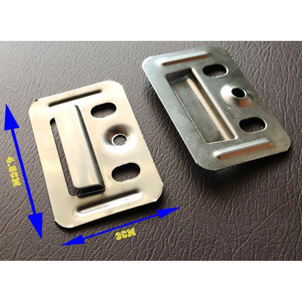 Ke inox, kẹp liên kết tấm ốp gỗ tường trần nhựa PVC, Alu