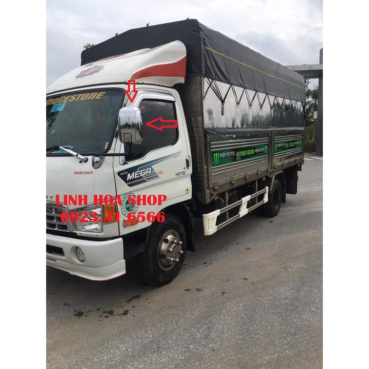 ốp gương huyndai maity2, e maity 2t5-  3t5 -HD450,HD500,HD65,HD 72--HD99-HD800- Emaity 3 món mạcrom tuyệt đẹp  có video