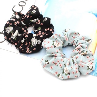 CỘT TÓC SCRUNCHIES - hoa hồng nhỏ