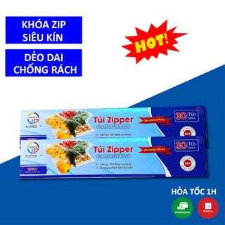 Túi Zip Đựng Thực Phẩm Tái Sử Dụng Bảo Quản Đồ Khô, Thức Ăn, Rau Củ Quả Trong Tủ Lạnh An Toàn Sạch Sẽ