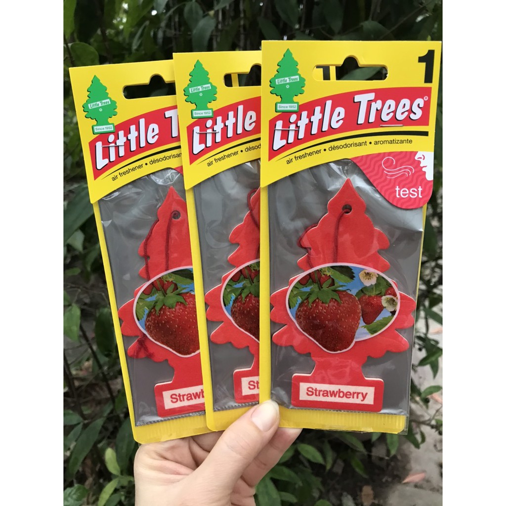 CÂY THÔNG THƠM LITTLE TREES STRAWBERRY (MỸ) MÙI DÂU TÂY