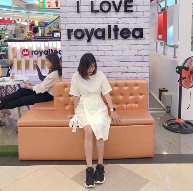 Min min dress- trắng và caro
