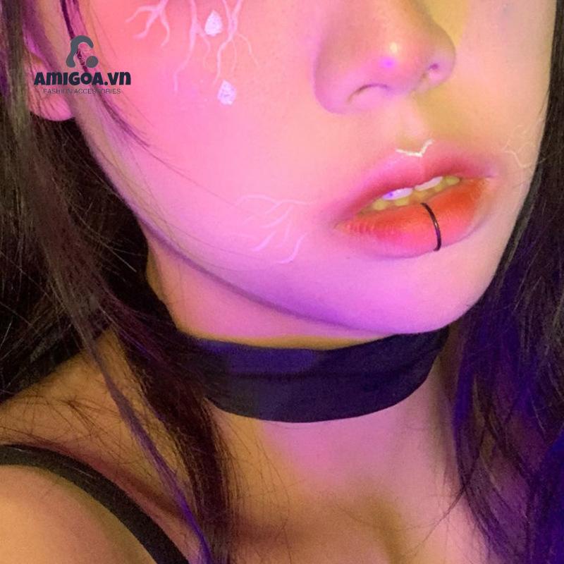 ✨✨Khuyên Kẹp Môi/Mũi/Môi Bằng Thép Titan Không Cần Khoan Lỗ Tiện Dụng