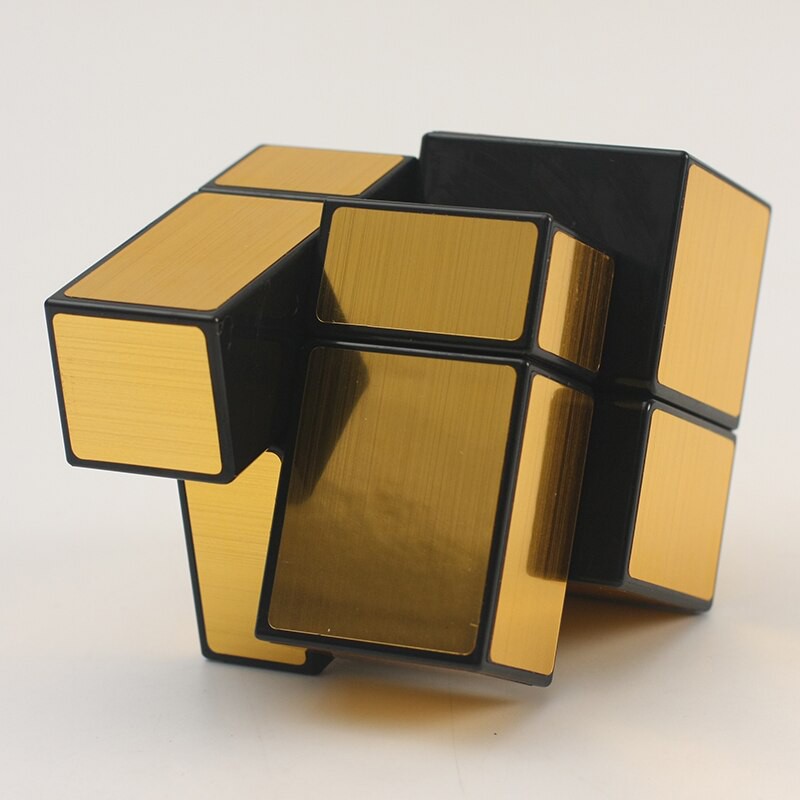 Rubik Qiyi 2x2 Mirror Vàng - Đồ chơi Rubik Biến Thể Giúp Phát Riển IQ