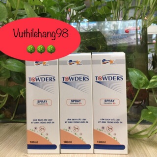 (Nhập khẩu) TOWDERS SPRAY làm sạch ký sinh trùng khỏi da dạng xịt
