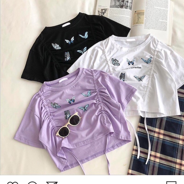 🧚‍♀️Áo Rút Dây 2 Bên Bướm