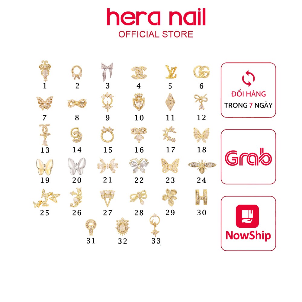 Charm nail cao cấp 1-20