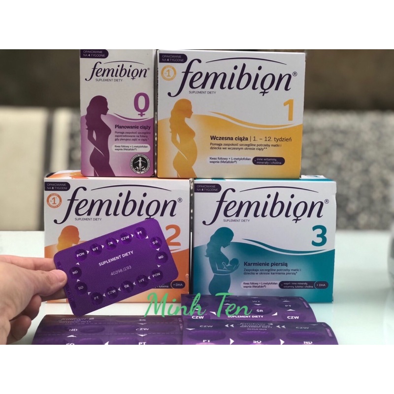 Vitamin bầu số 1 châu Âu Femibion 2 56 viên+56 viên