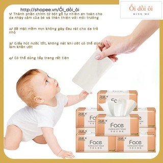 Giấy Face hồng 18 gói cao cấp không thơm - Ối dồi ôi